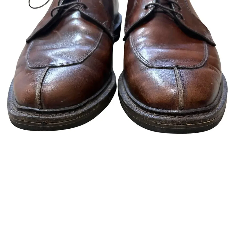 Allen Edmonds Ashton Slip Toe Derby Shoes Men's Sz 6.5 Brown Lace Up Corpcore